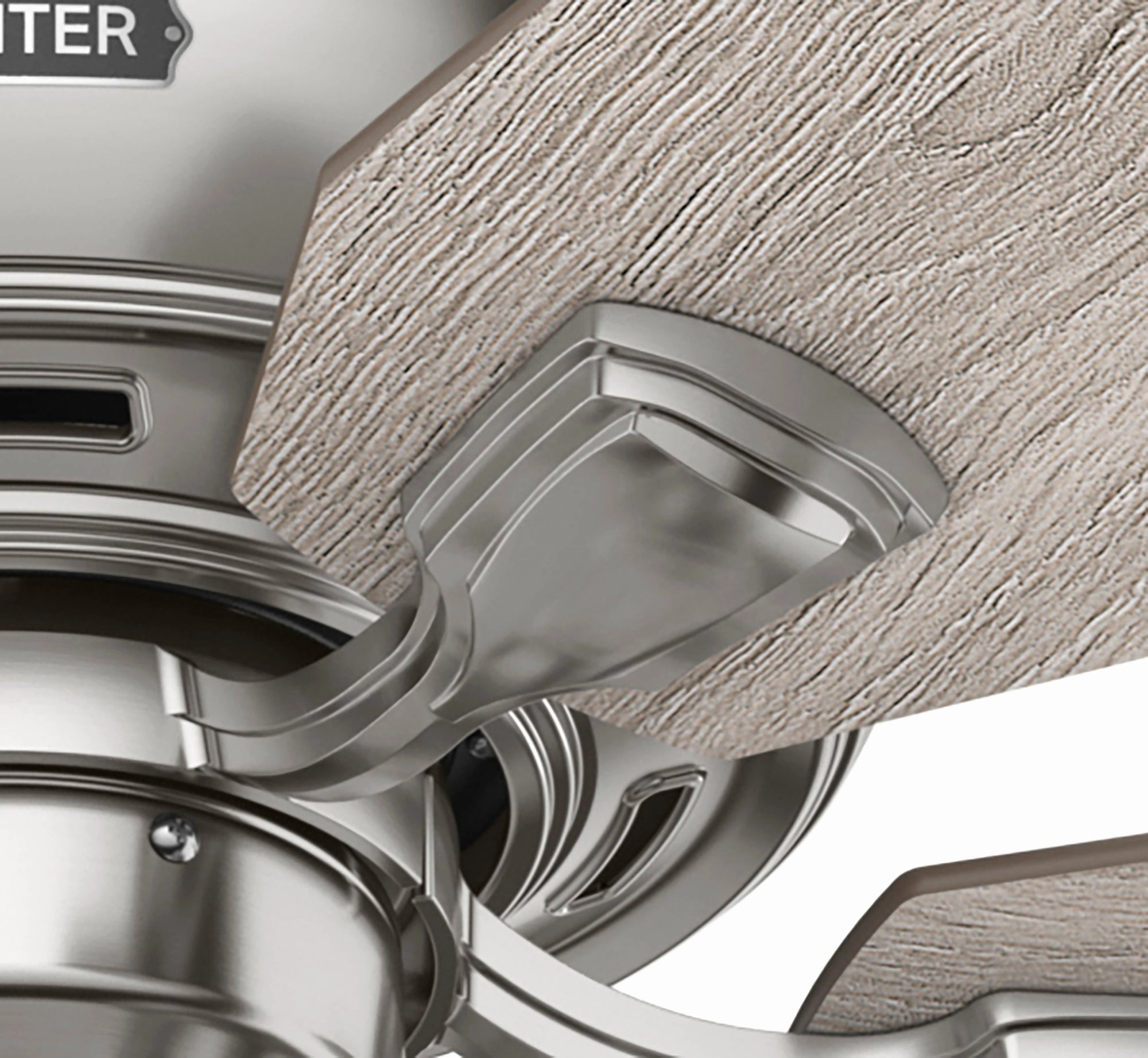 Rosner 52"Ceiling Fan Brushed Nickel