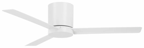 Roto Flush 52" Ceiling Fan Flat White durable fans for long-lasting performance