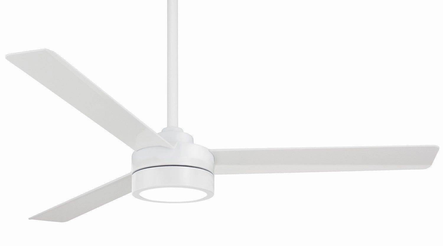 Roto Led 52"Ceiling Fan Flat White lightweight fans for moving around easily