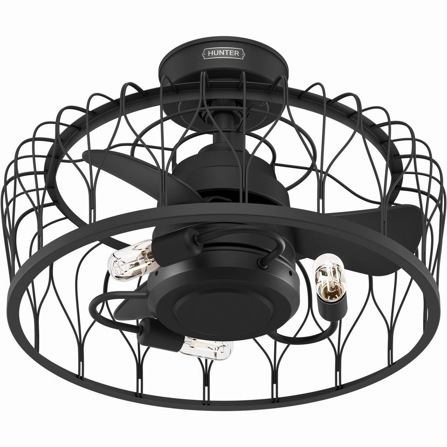 Rotonda 20"Ceiling Fan Matte Black best small fans for home and travel