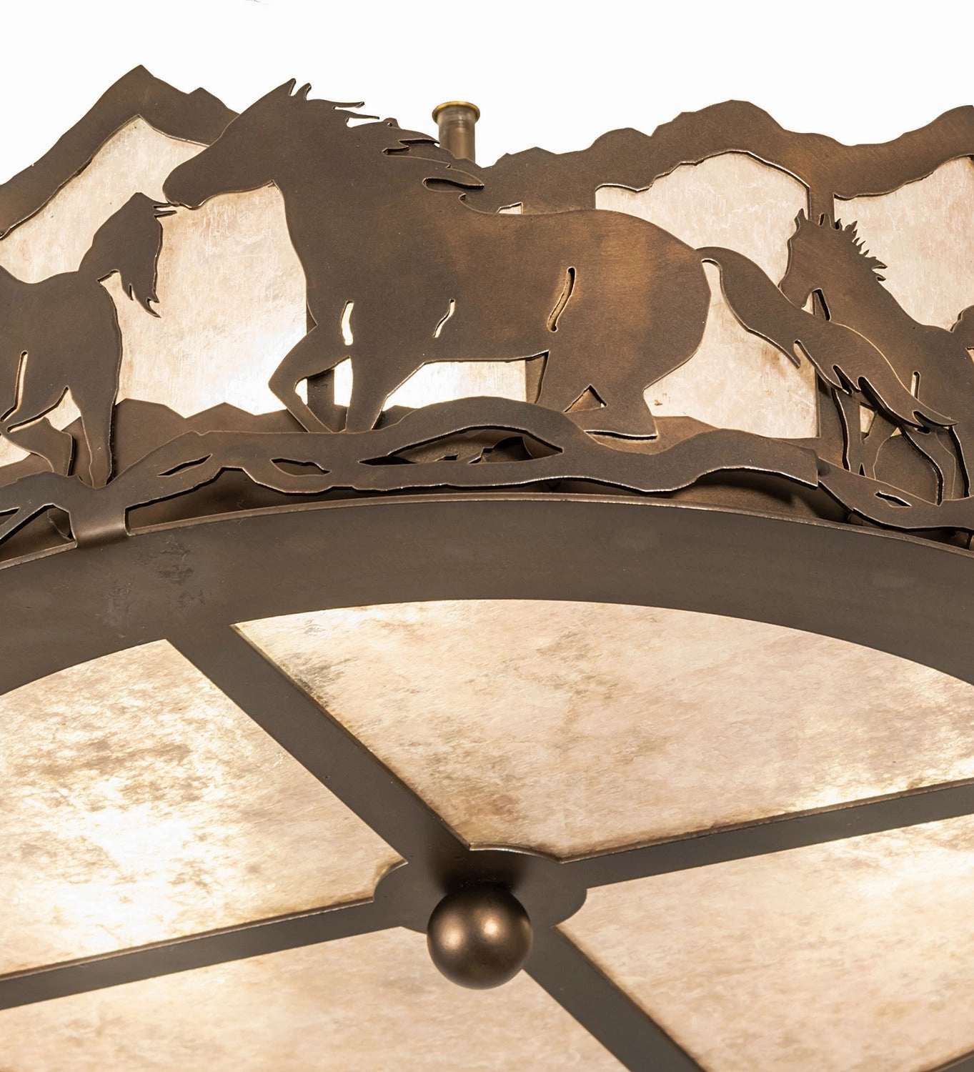 Running Horses LED Fan Light