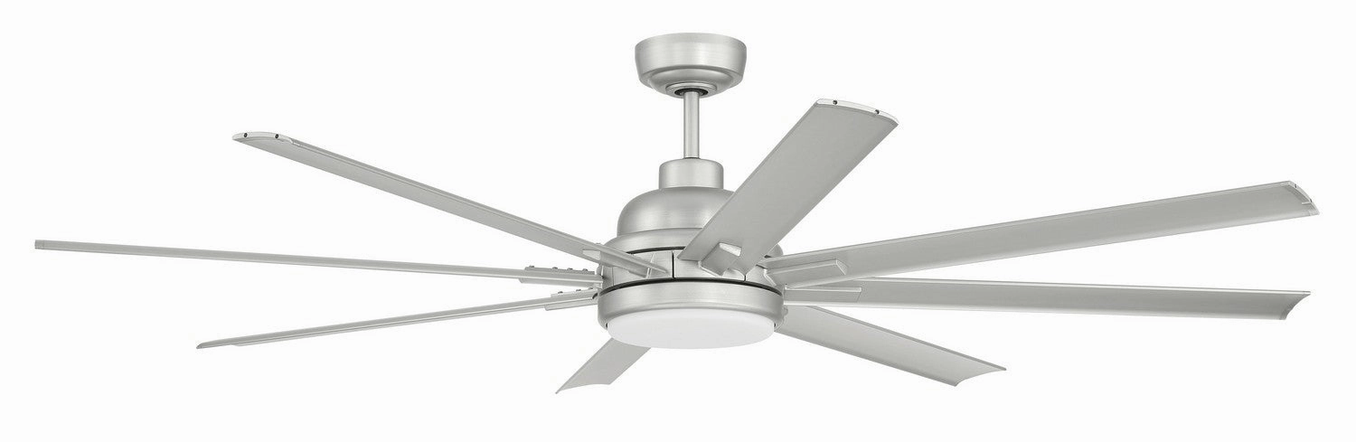 Rush 65 65"Ceiling Fan Painted Nickel outdoor exterior fans for patio cooling