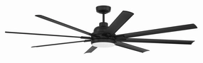 Rush 72 72"Ceiling Fan Flat Black outdoor exterior fans for patio cooling