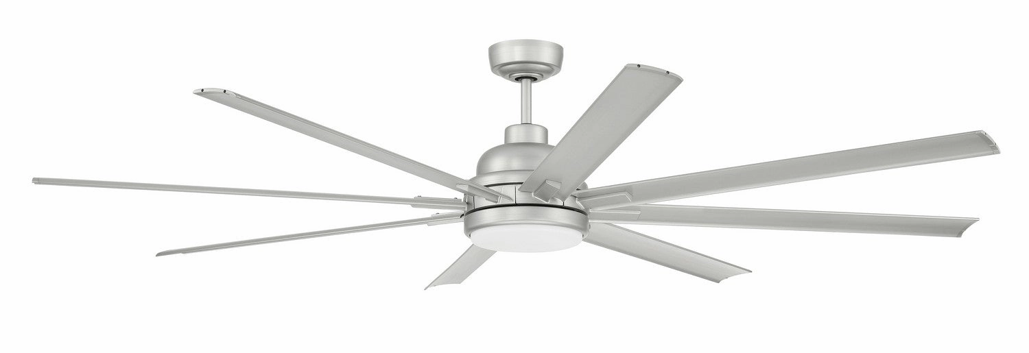 Rush 72 72"Ceiling Fan Painted Nickel outdoor exterior fans for patio cooling