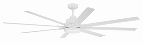 Rush 72 72"Ceiling Fan White outdoor exterior fans for patio cooling