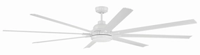 Rush 84 84"Ceiling Fan White large electric fans for spacious rooms