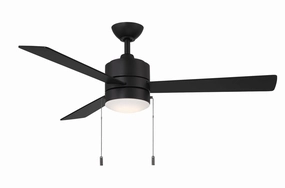 Ryan 52"Ceiling Fan Matte Black quiet medium fans for living room use
