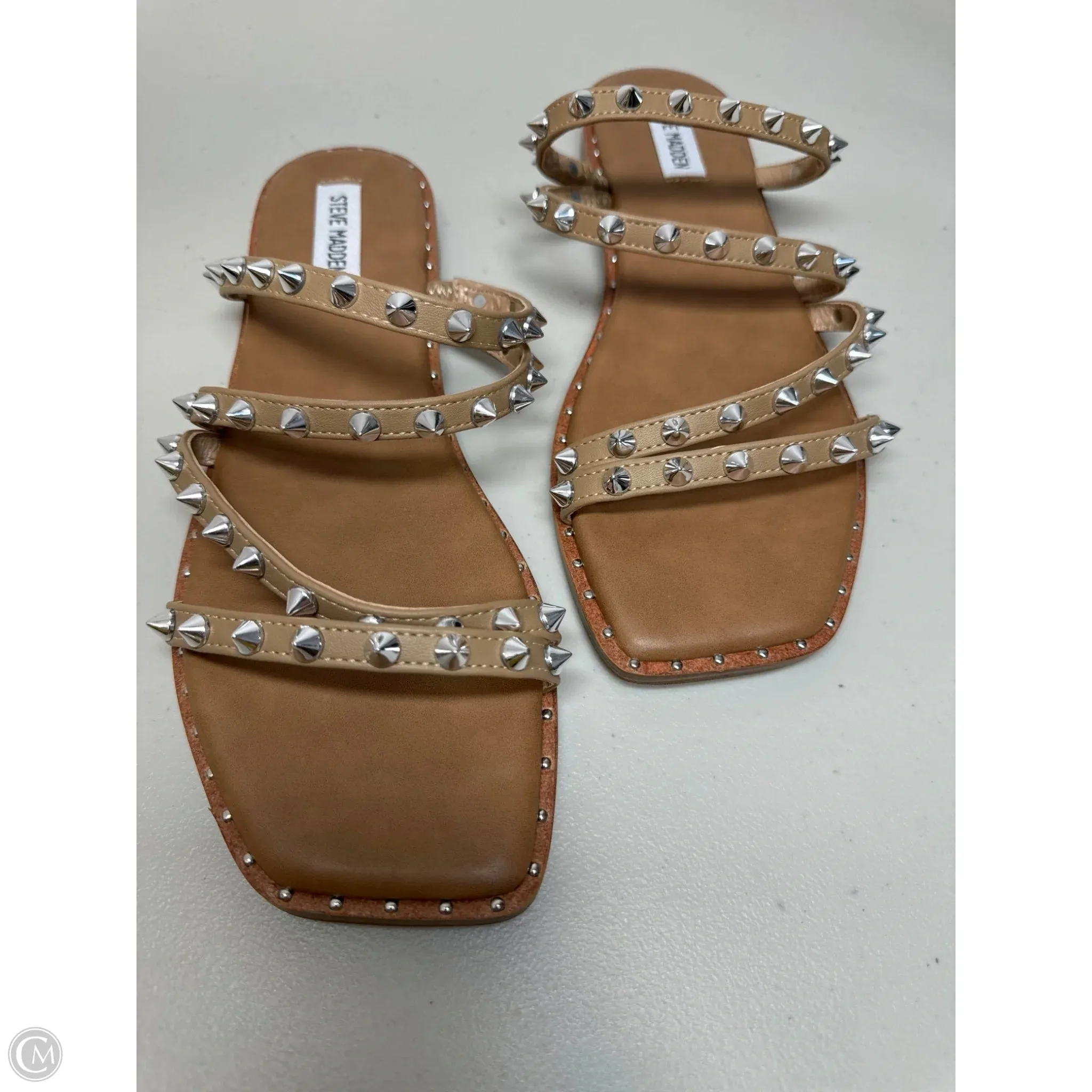 Sandals Flats By Steve Madden In Tan, Size: 10