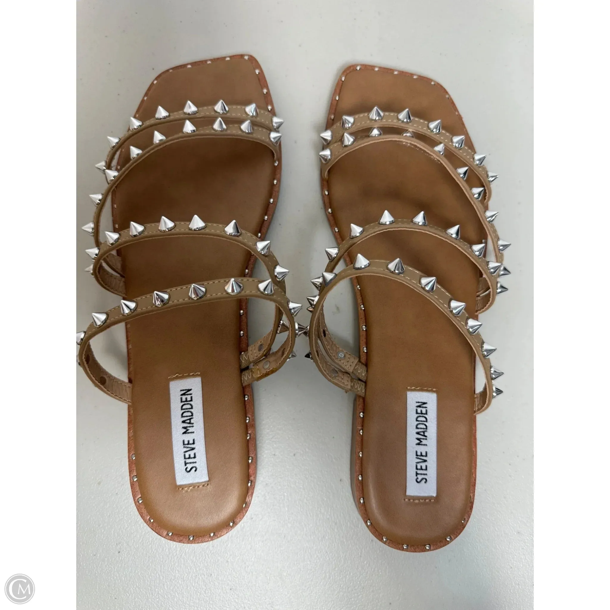 Sandals Flats By Steve Madden In Tan, Size: 10