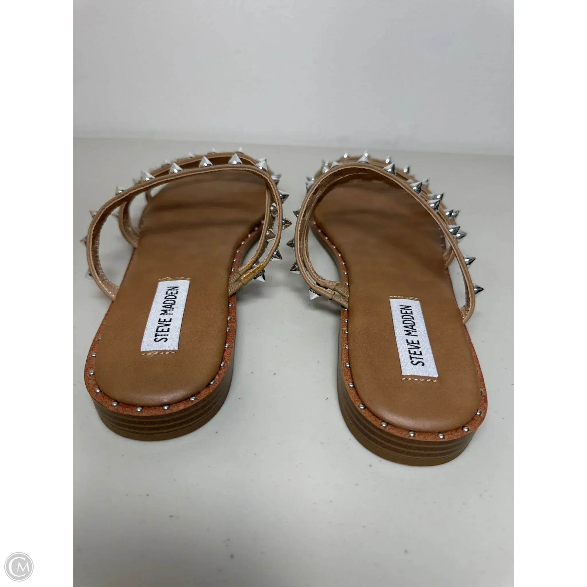 Sandals Flats By Steve Madden In Tan, Size: 10
