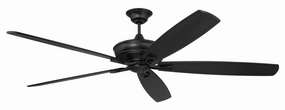 Santori 72 Indoor/Outdoor 72"Ceiling Fan Flat Black medium electric fans for multi-room use