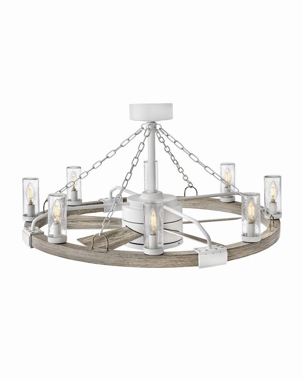 Sawyer 36" with 28" LED Fandelier Matte White