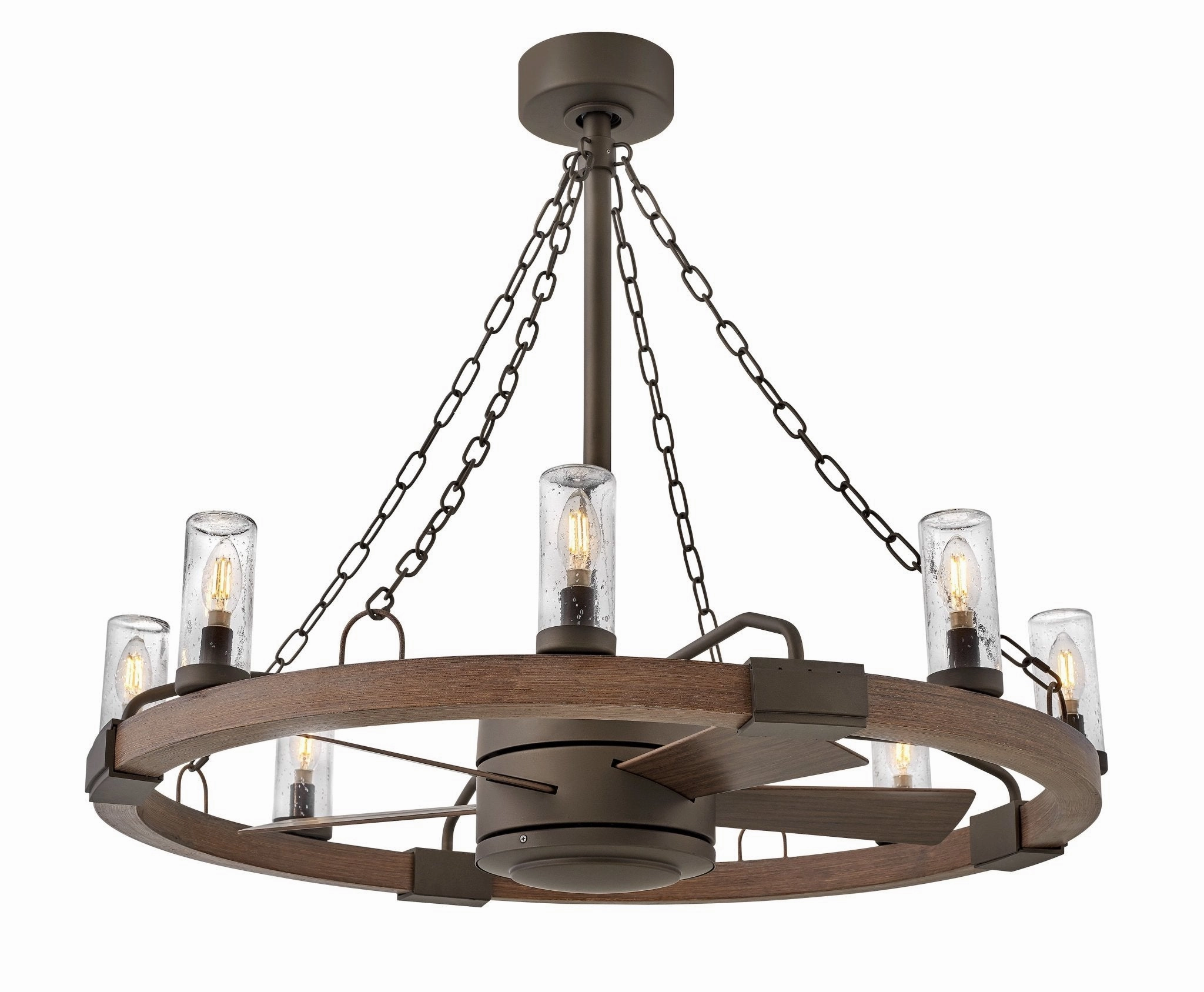 Sawyer 36" with 28" LED Fandelier Metallic Matte Bronze
