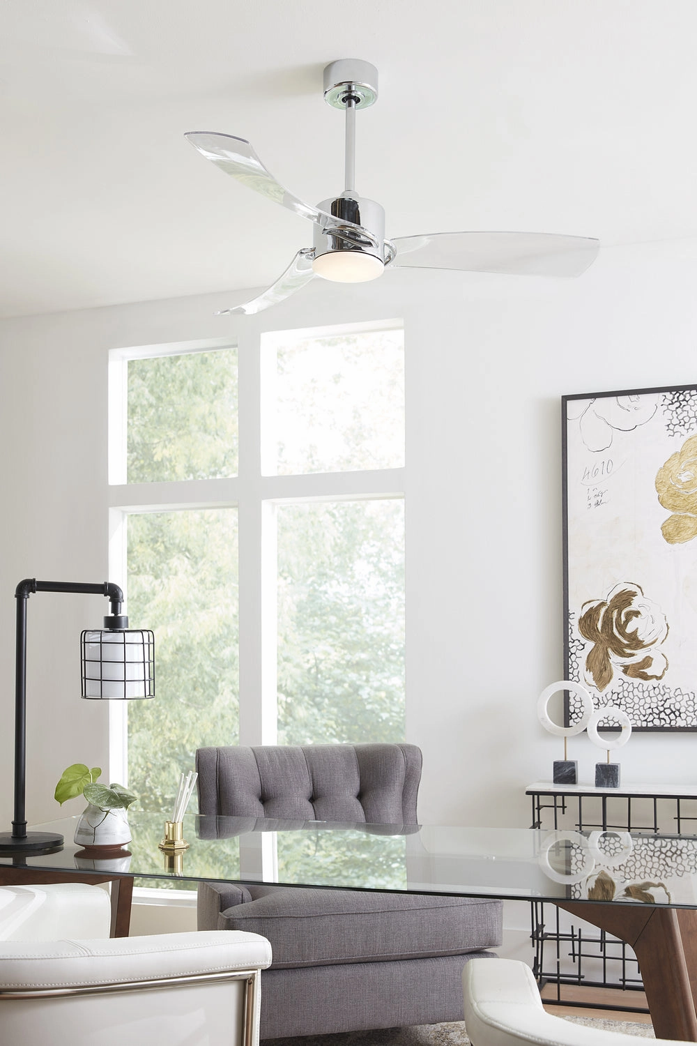 SculptAire 52"Ceiling Fan Chrome