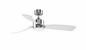 SculptAire 52"Ceiling Fan Chrome cool breeze fans for quiet operation