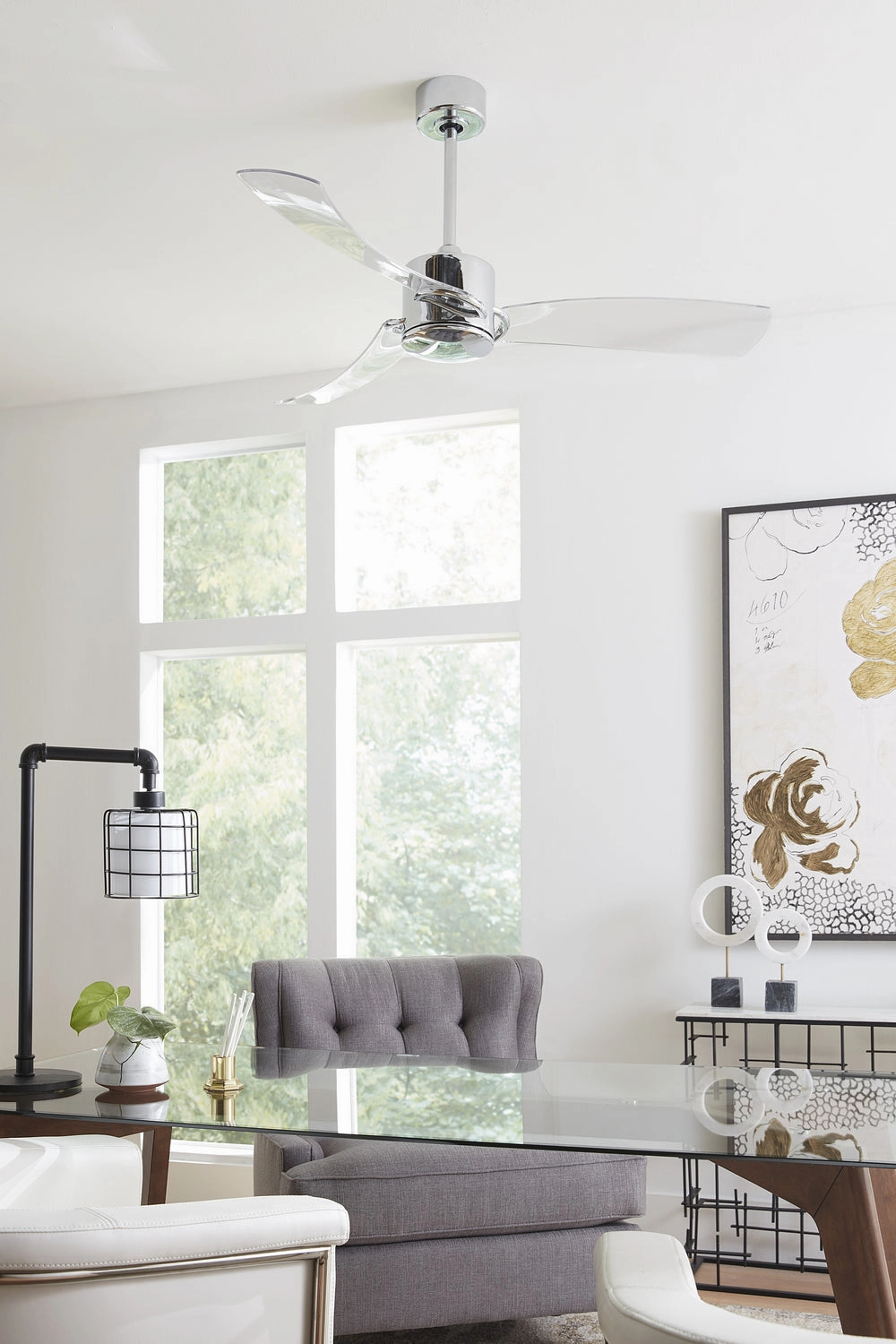 SculptAire 52"Ceiling Fan Chrome