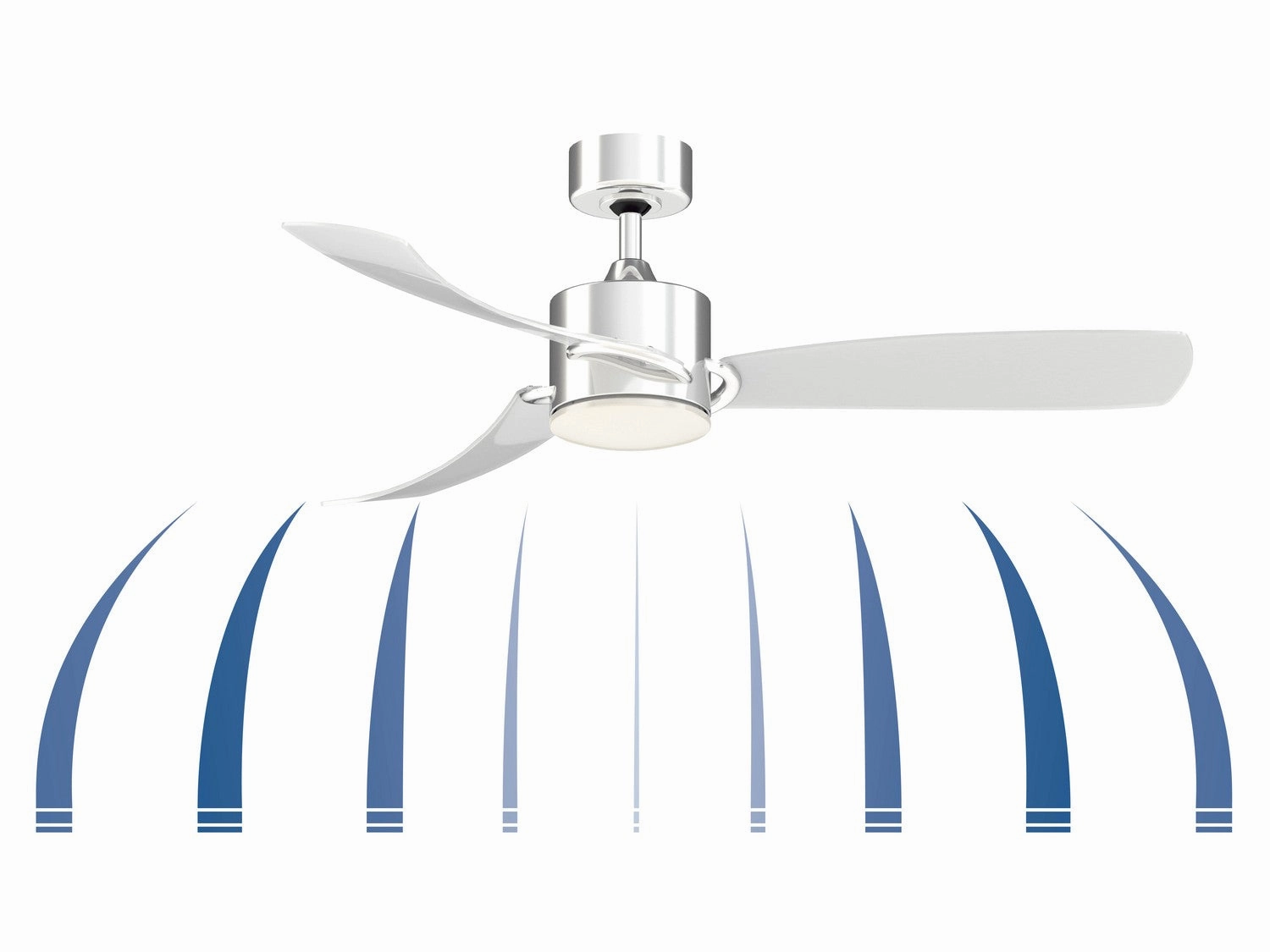 SculptAire 52"Ceiling Fan Chrome
