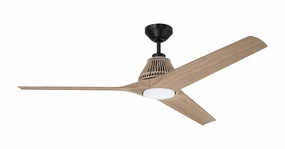 Sea Scape 56"Ceiling Fan Flat Black outdoor exterior fans for patio cooling