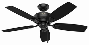 Sea Wind 48"Ceiling Fan Matte Black quiet small fans for desk or nightstand