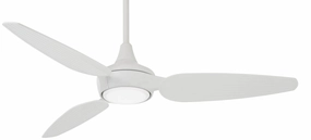 Seacrest Led 60"Ceiling Fan Flat White weatherproof fans for outdoor environments