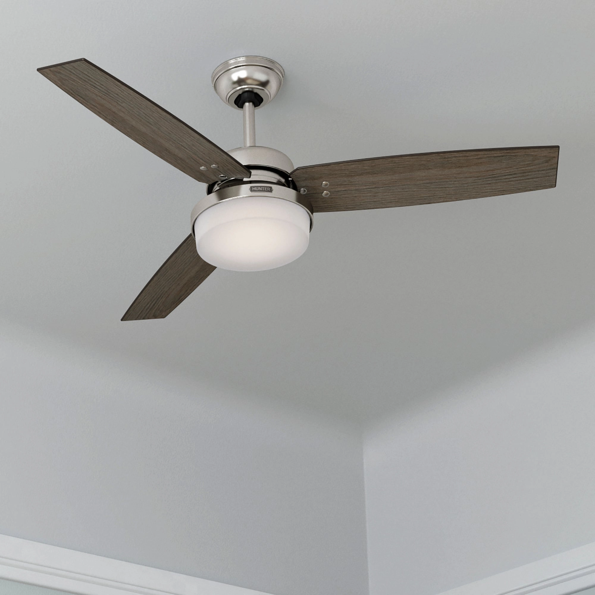 Sentinel 52"Ceiling Fan Brushed Nickel