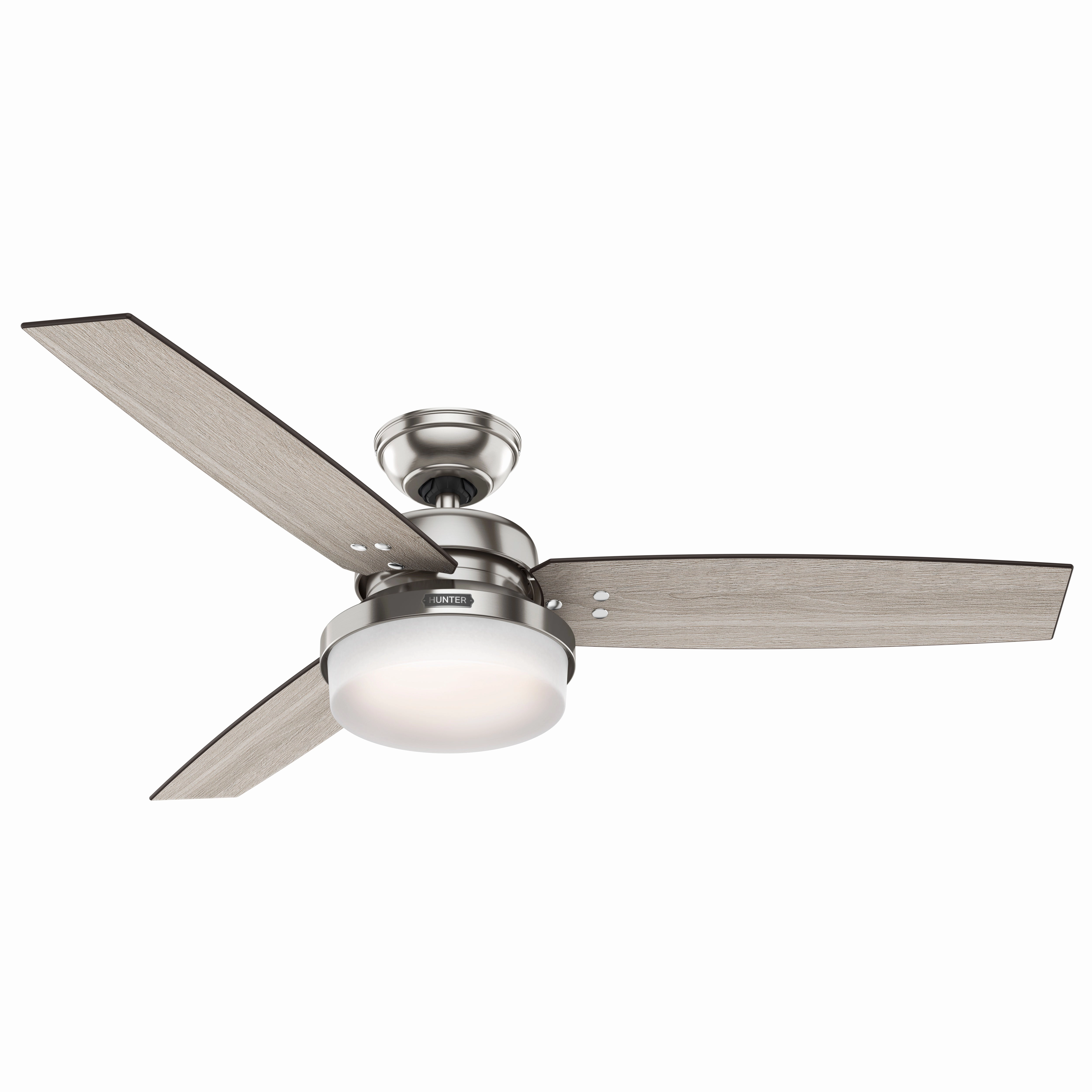 Sentinel 52"Ceiling Fan Brushed Nickel