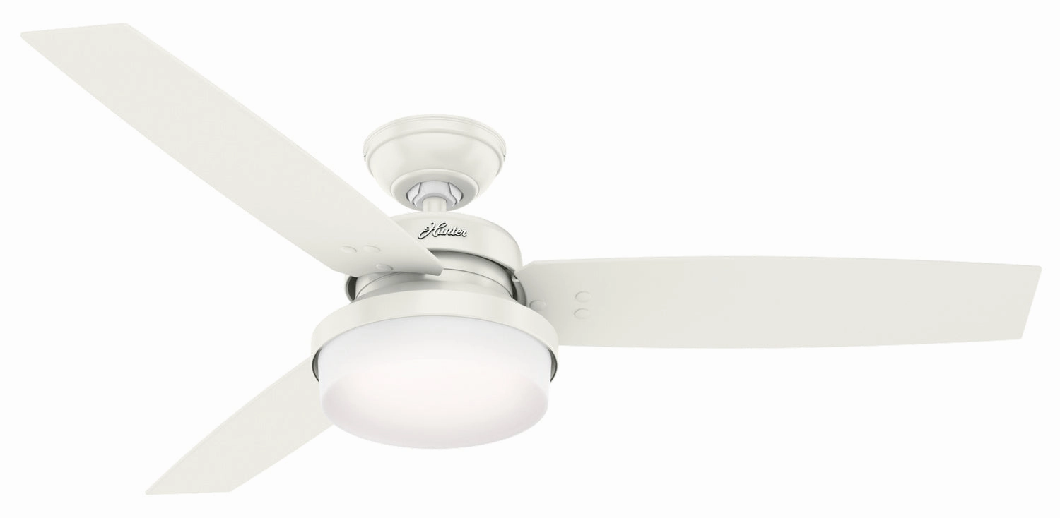 Sentinel 52"Ceiling Fan Fresh White compact electric fans for small spaces