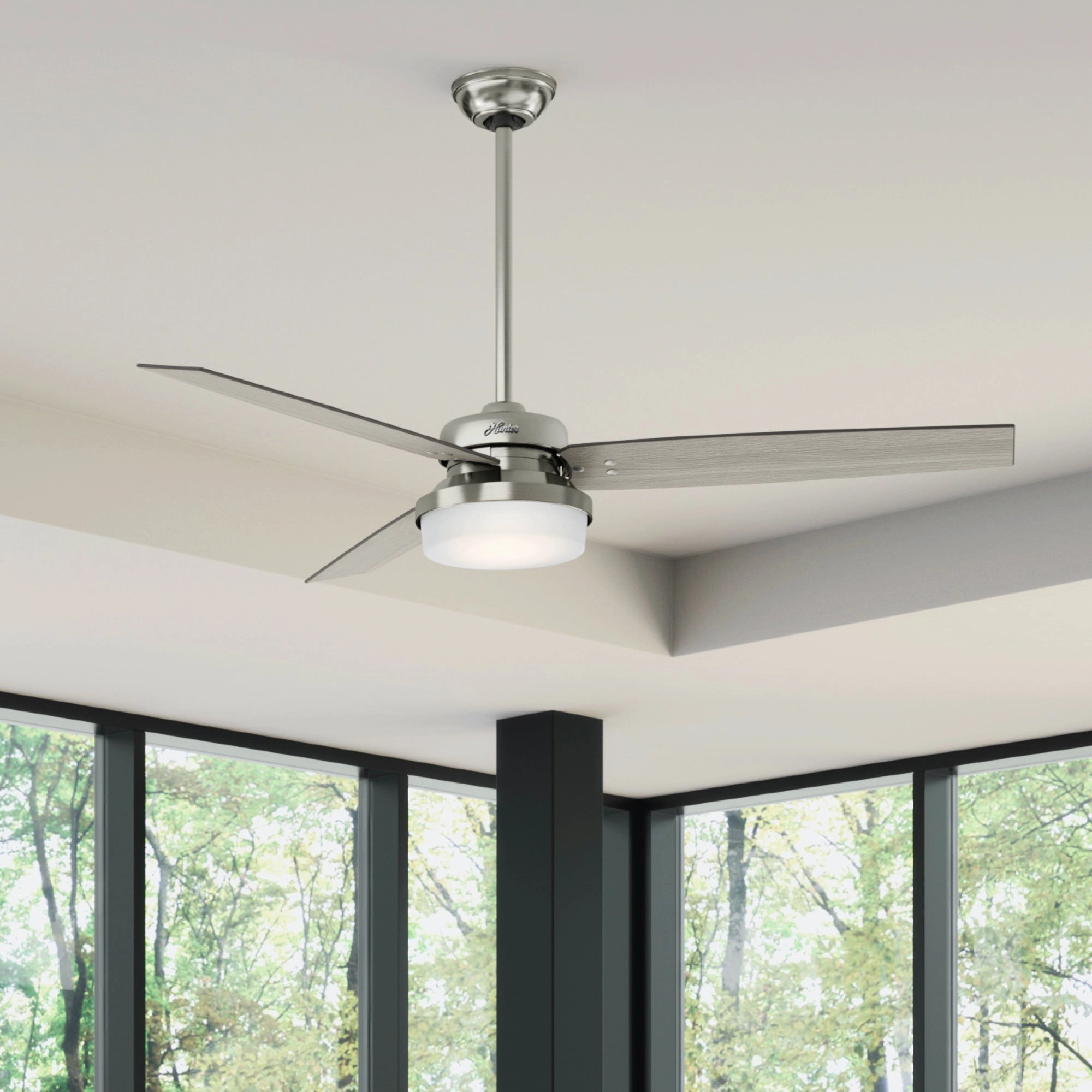 Sentinel 60"Ceiling Fan Brushed Nickel