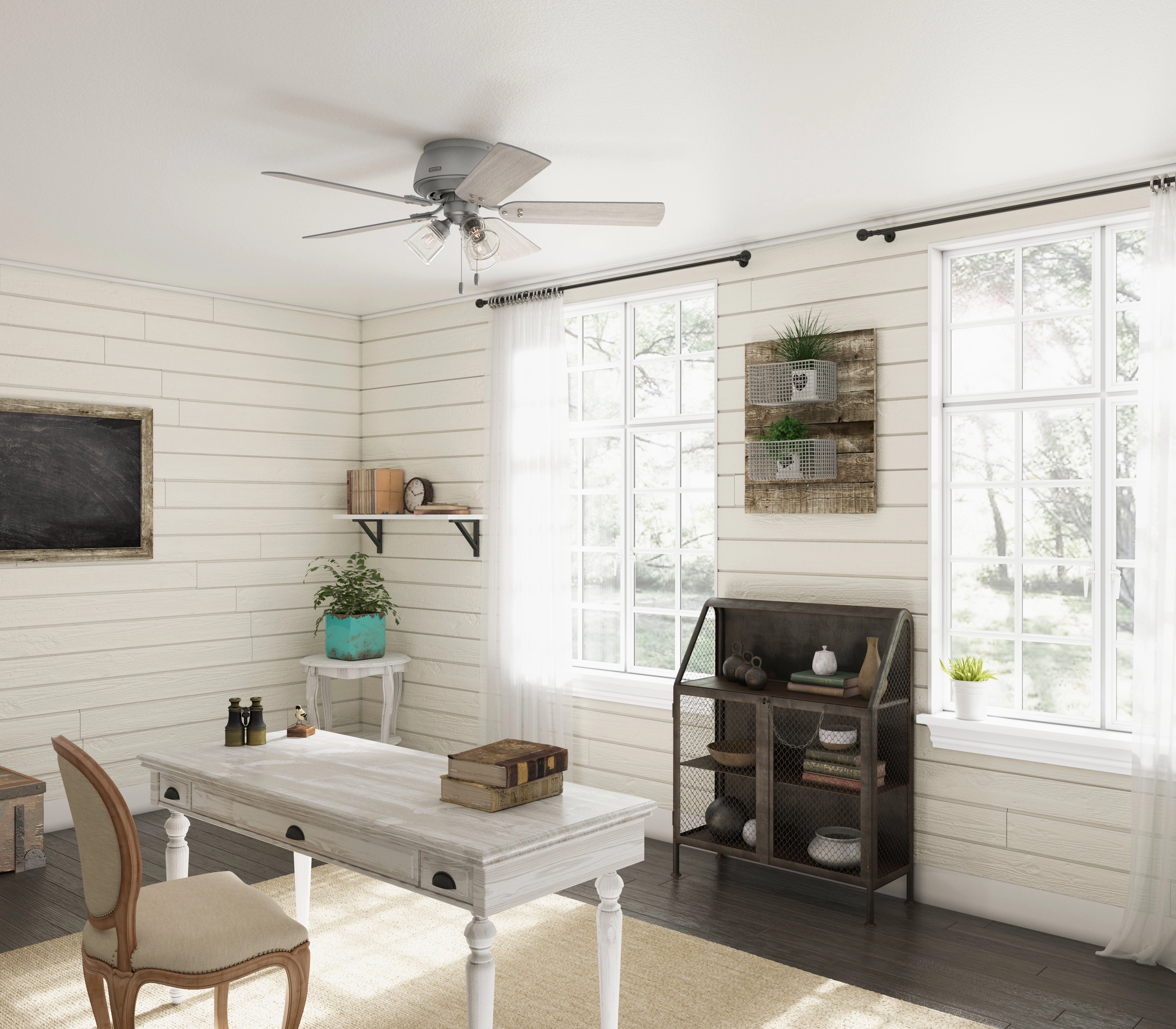 Shady Grove 52"Ceiling Fan Matte Silver