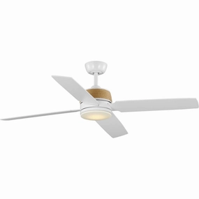 Shaffer Ii 56"Ceiling Fan Satin White multi-speed fans with easy controls