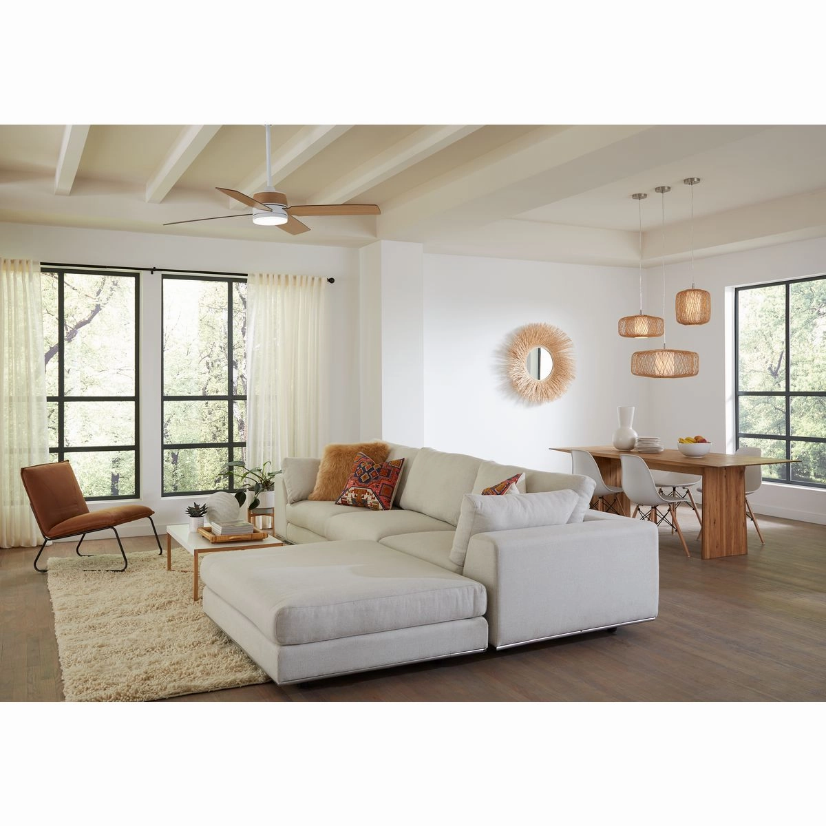Shaffer Ii 56"Ceiling Fan Satin White