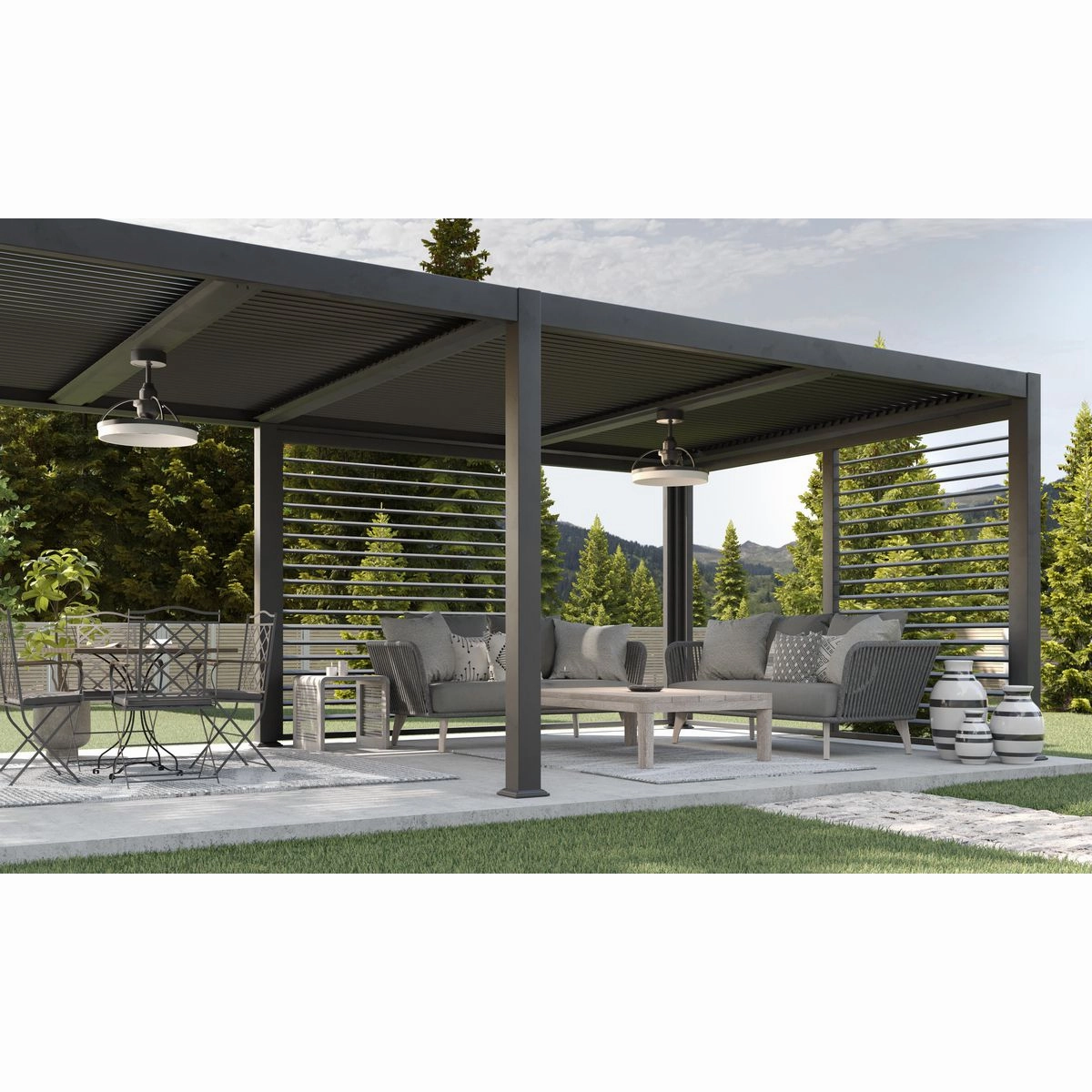 Shear Ceiling Fan Matte Black