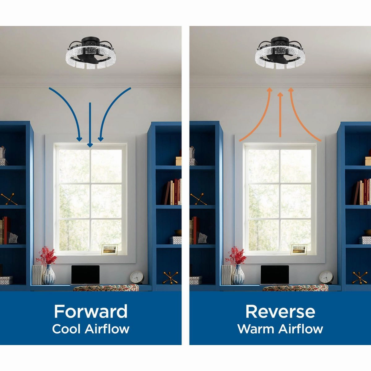 Shear Ceiling Fan Matte Black