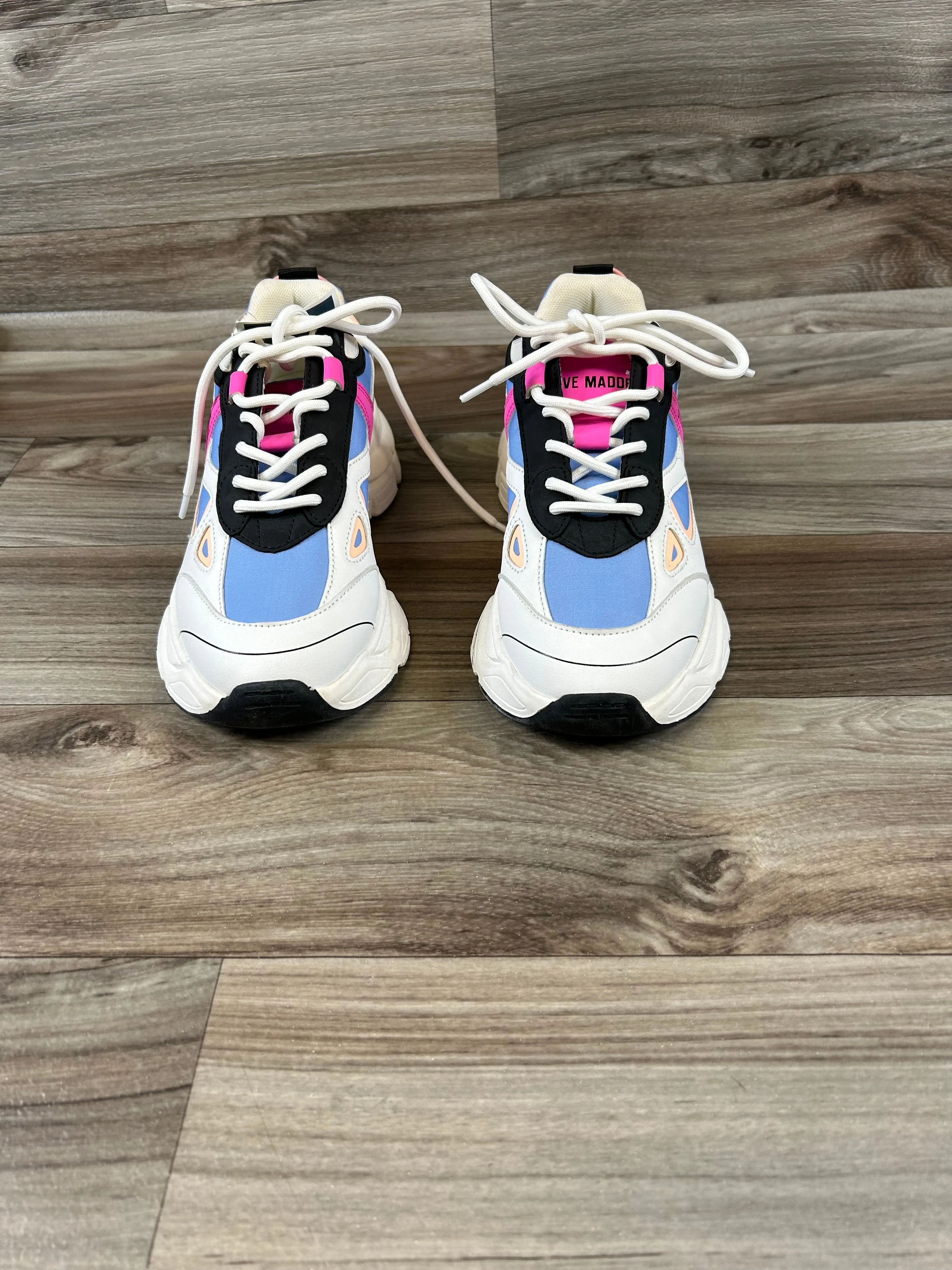 Shoes Athletic By Steve Madden In Blue & White, Size: 7.5 steve madden