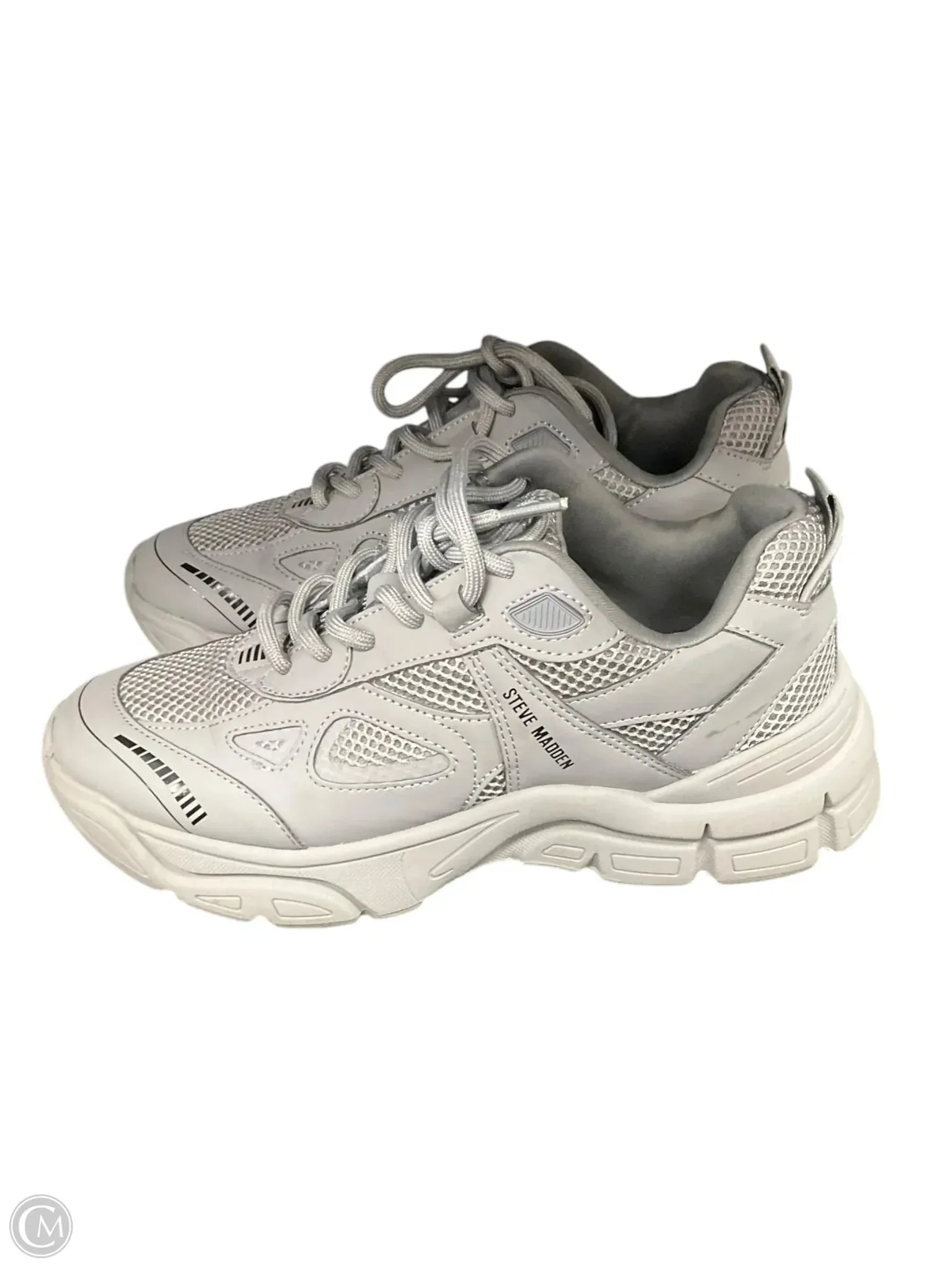 Shoes Athletic By Steve Madden In Grey, Size: 9.5 steve madden