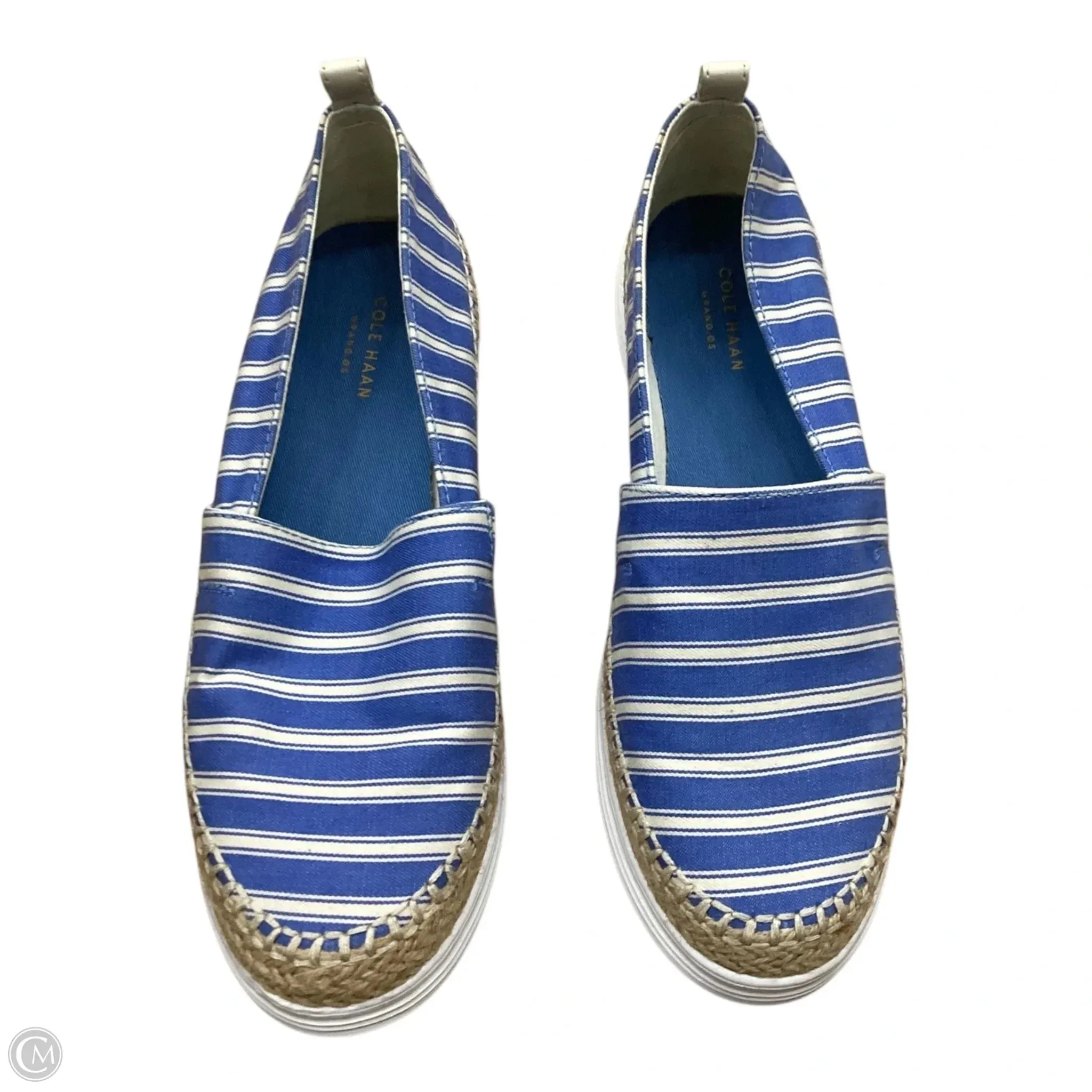 Shoes Flats By Cole-haan In Blue & White, Size: 10.5 cole haan