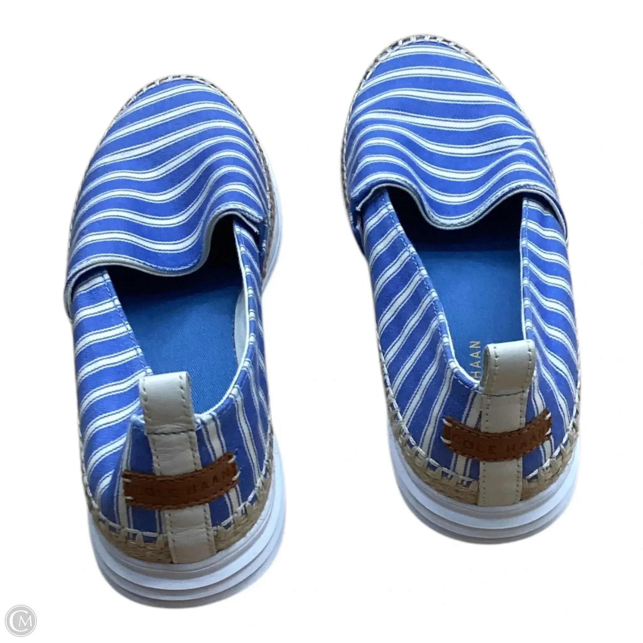 Shoes Flats By Cole-haan In Blue & White, Size: 10.5 cole haan