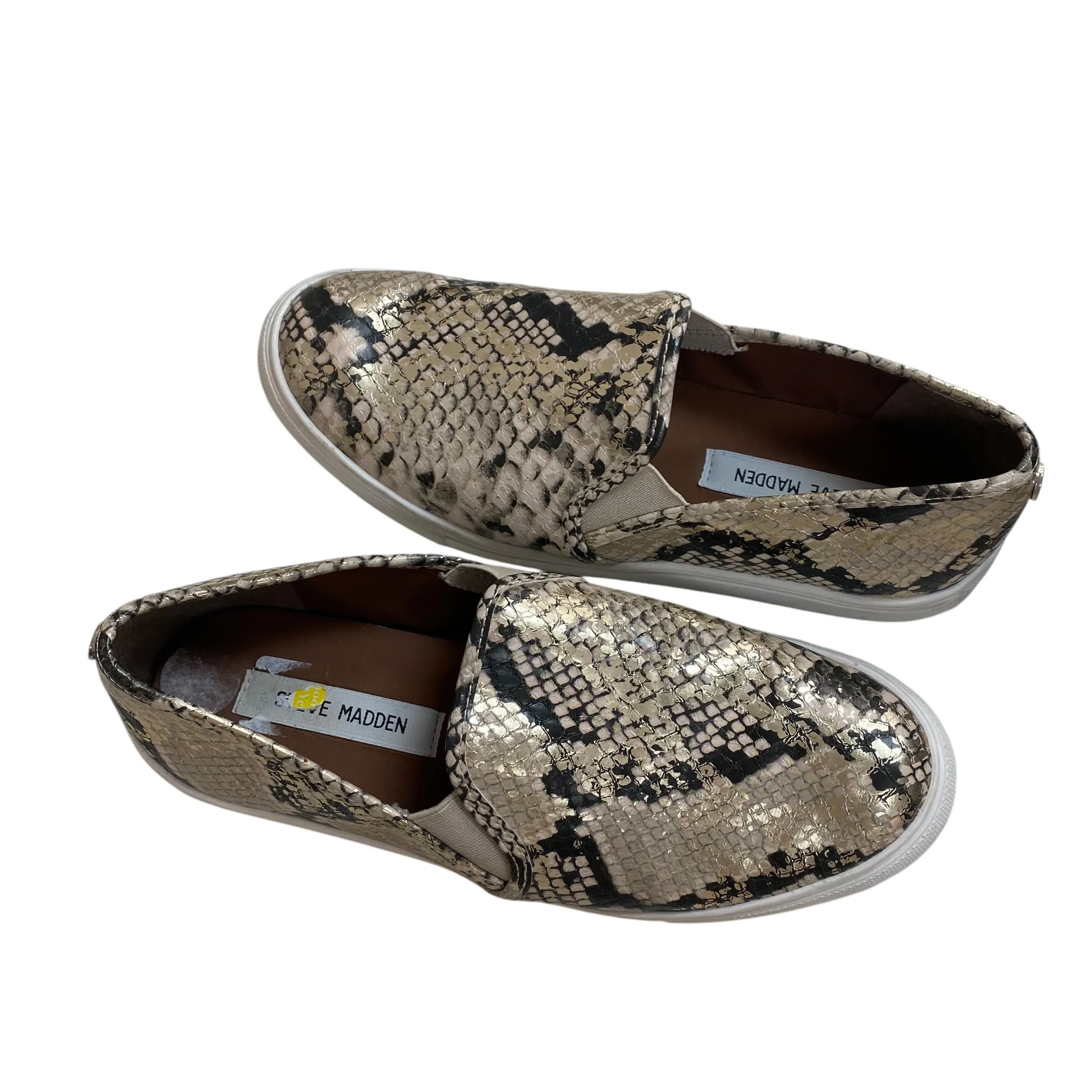 Shoes Flats By Steve Madden In Snakeskin Print, Size:9 steve madden