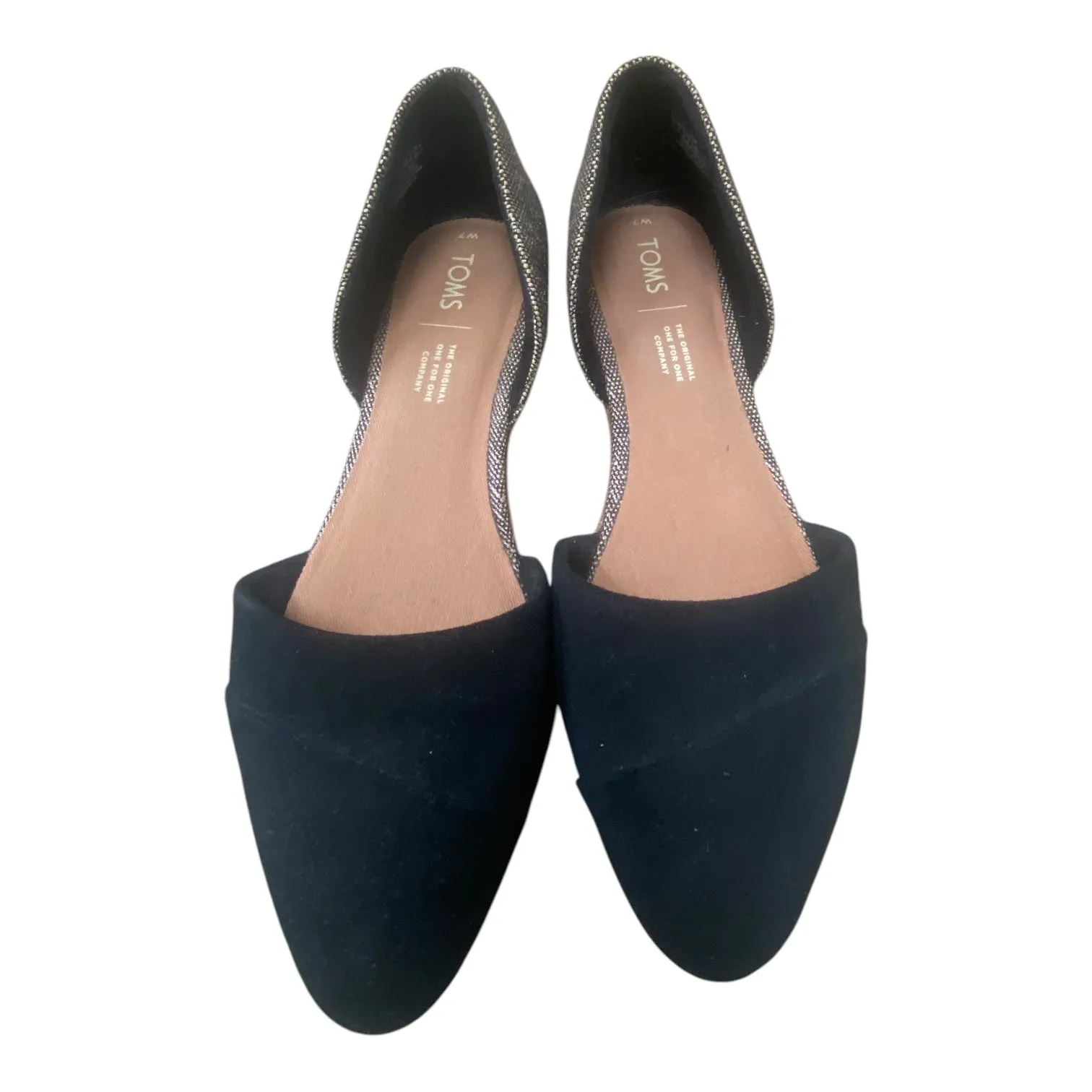Shoes Flats By Toms In Black & Brown, Size: 7 toms