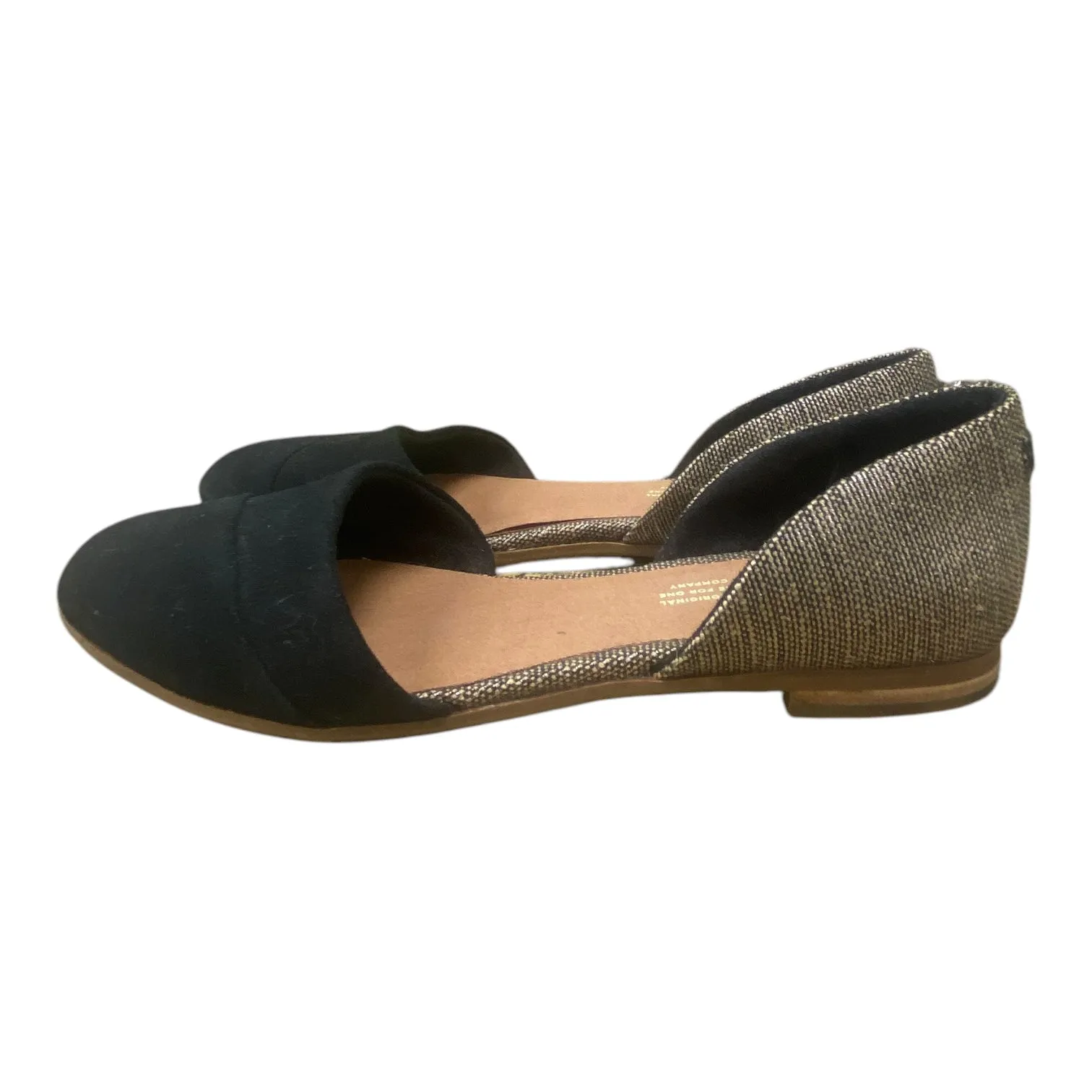 Shoes Flats By Toms In Black & Brown, Size: 7 toms