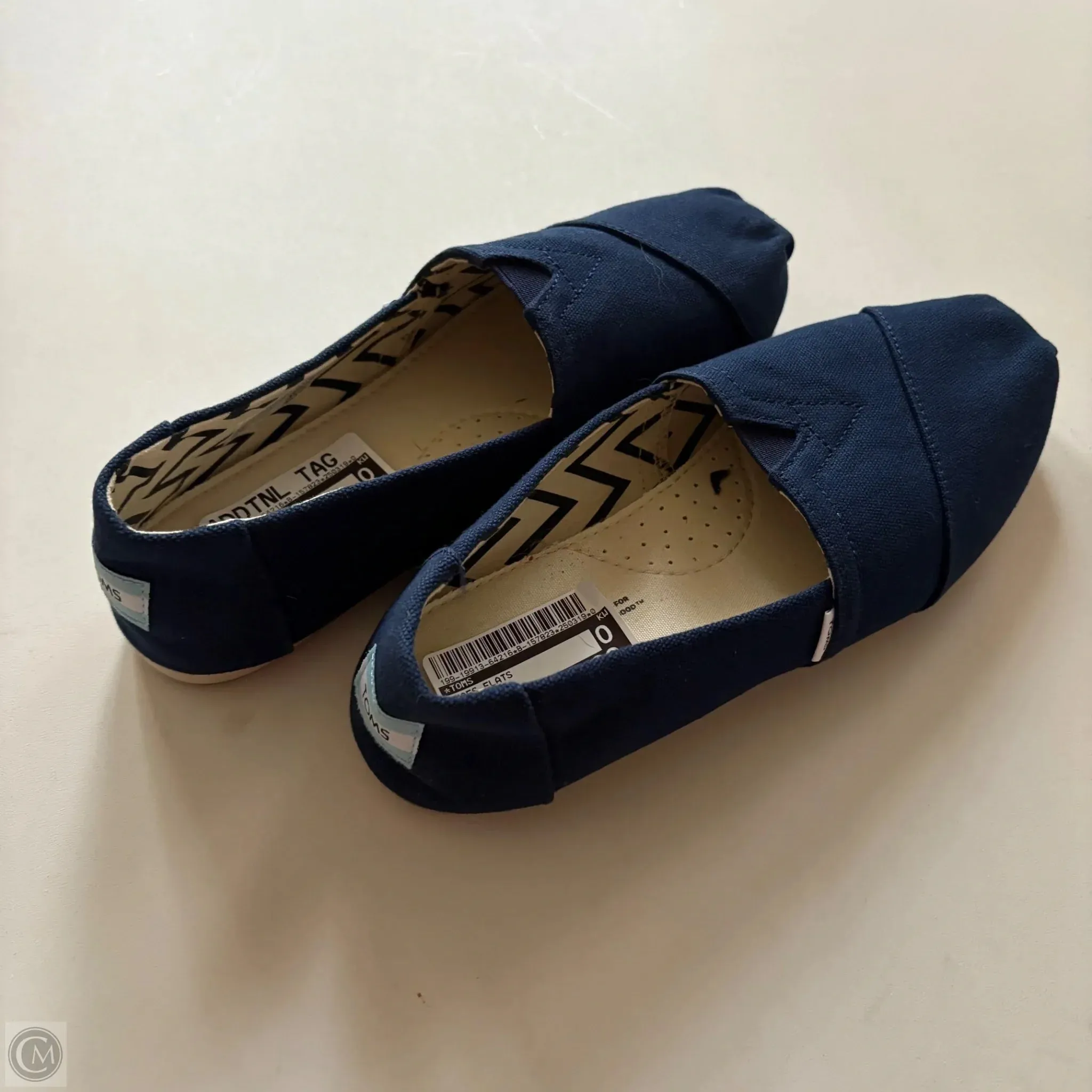 Shoes Flats By Toms In Blue, Size: 8