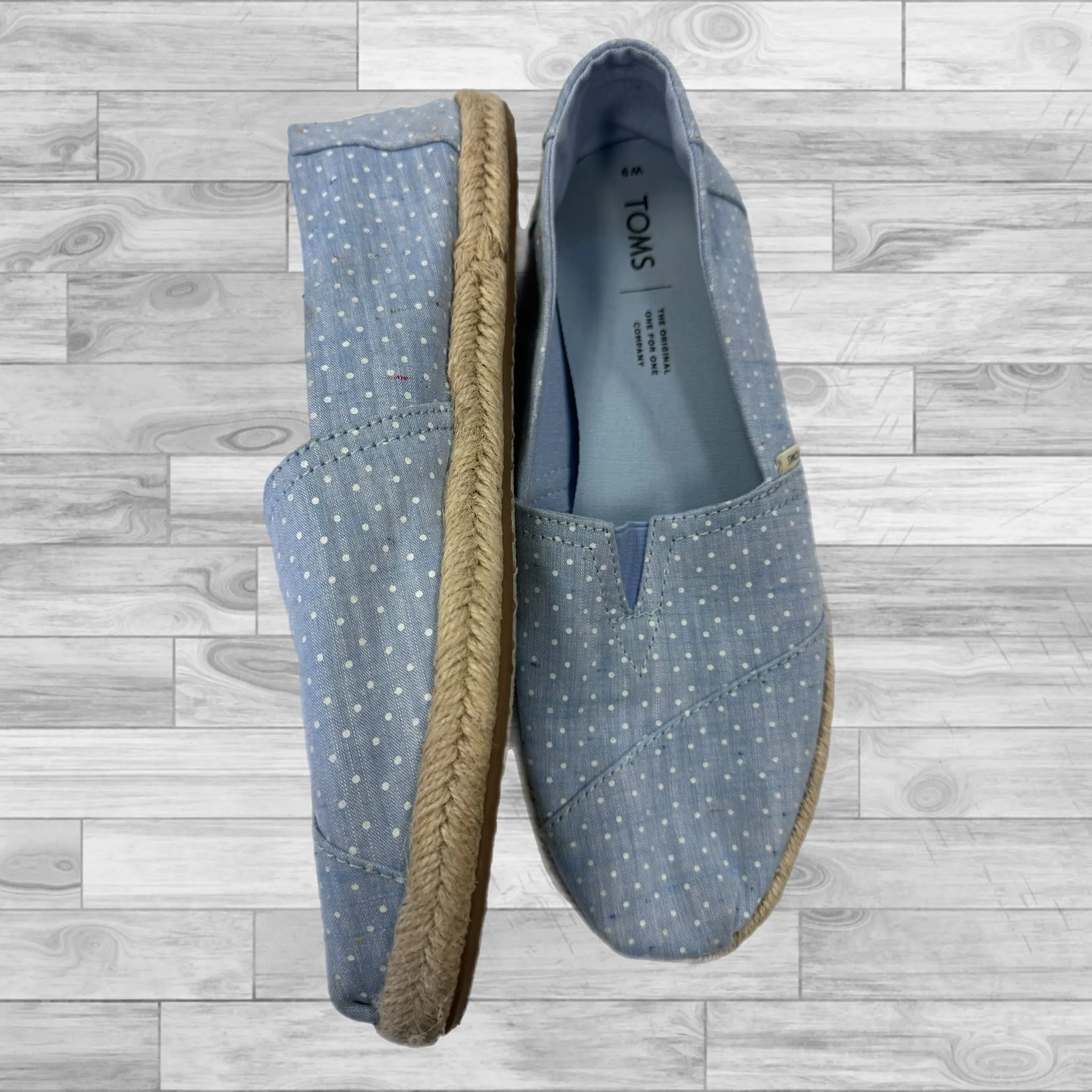 Shoes Flats By Toms In Blue, Size: 9 toms