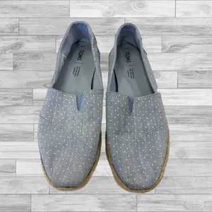 Shoes Flats By Toms In Blue, Size: 9 toms