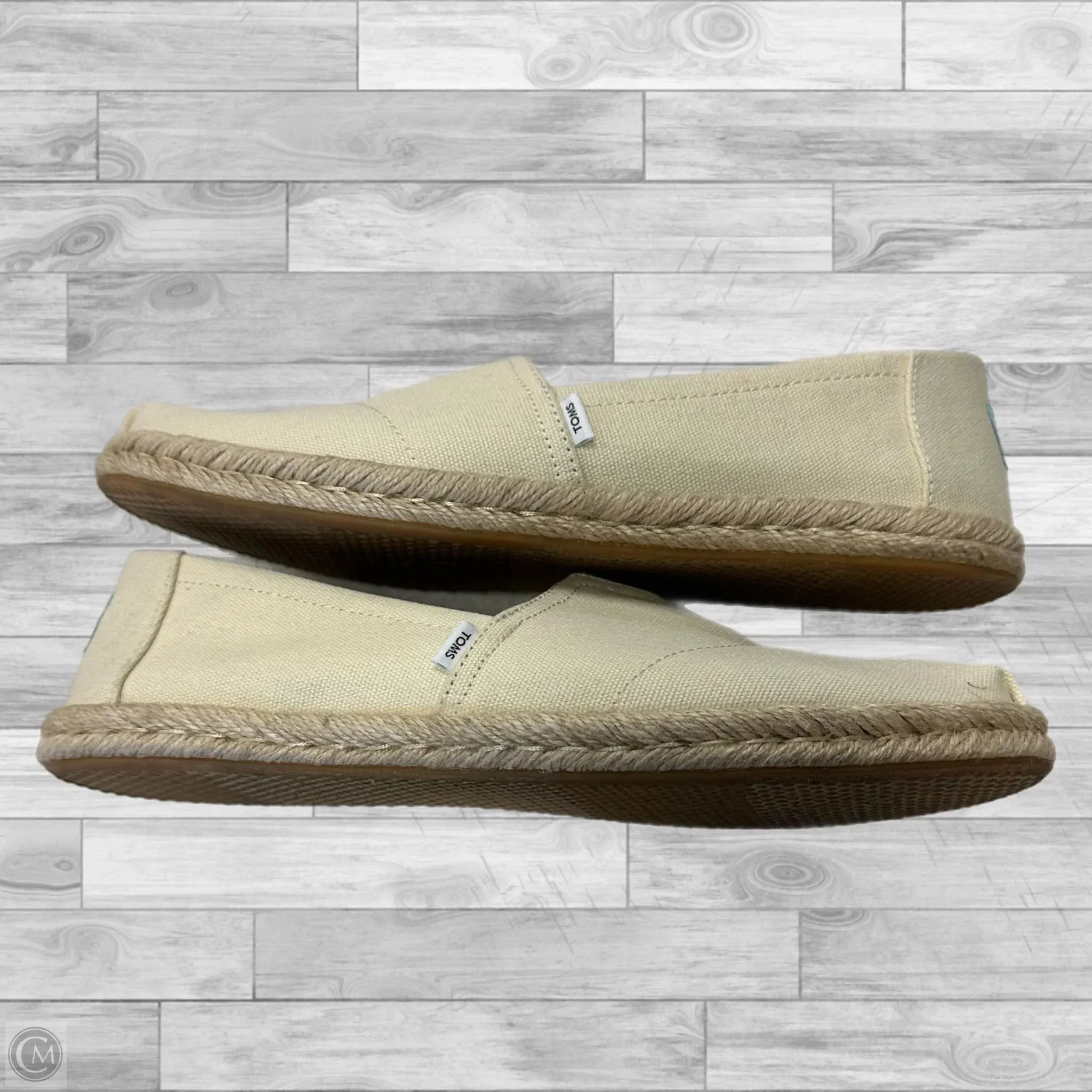 Shoes Flats By Toms In Cream, Size: 10 toms