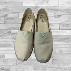 Shoes Flats By Toms In Cream, Size: 10 toms