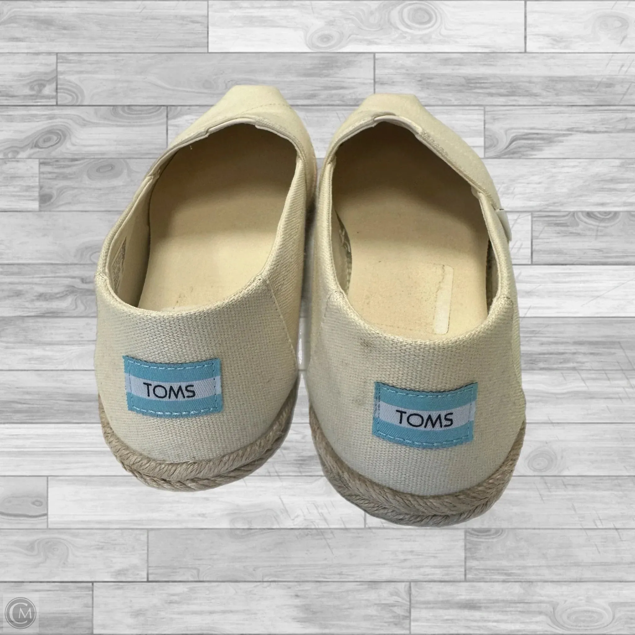 Shoes Flats By Toms In Cream, Size: 10 toms
