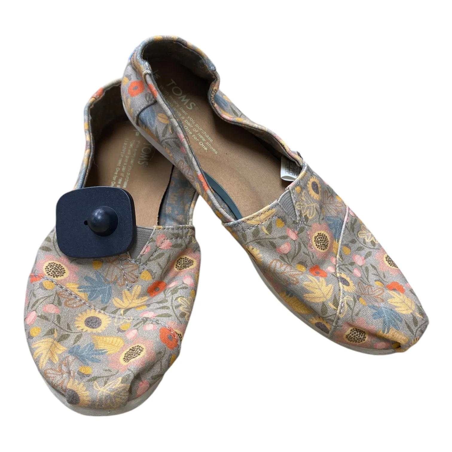 Shoes Flats By Toms In Floral Print, Size:8 toms