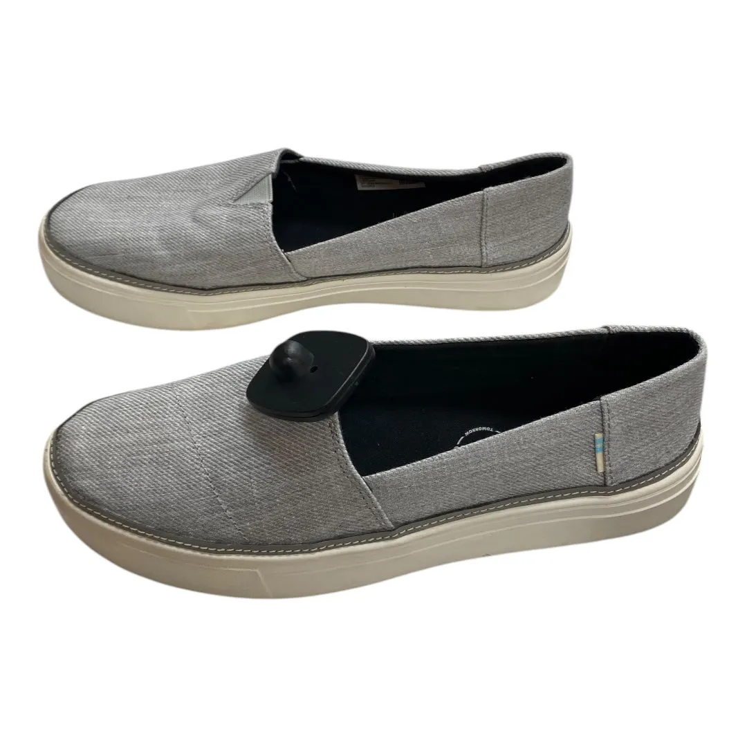 Shoes Flats By Toms In Grey, Size: 7.5 toms