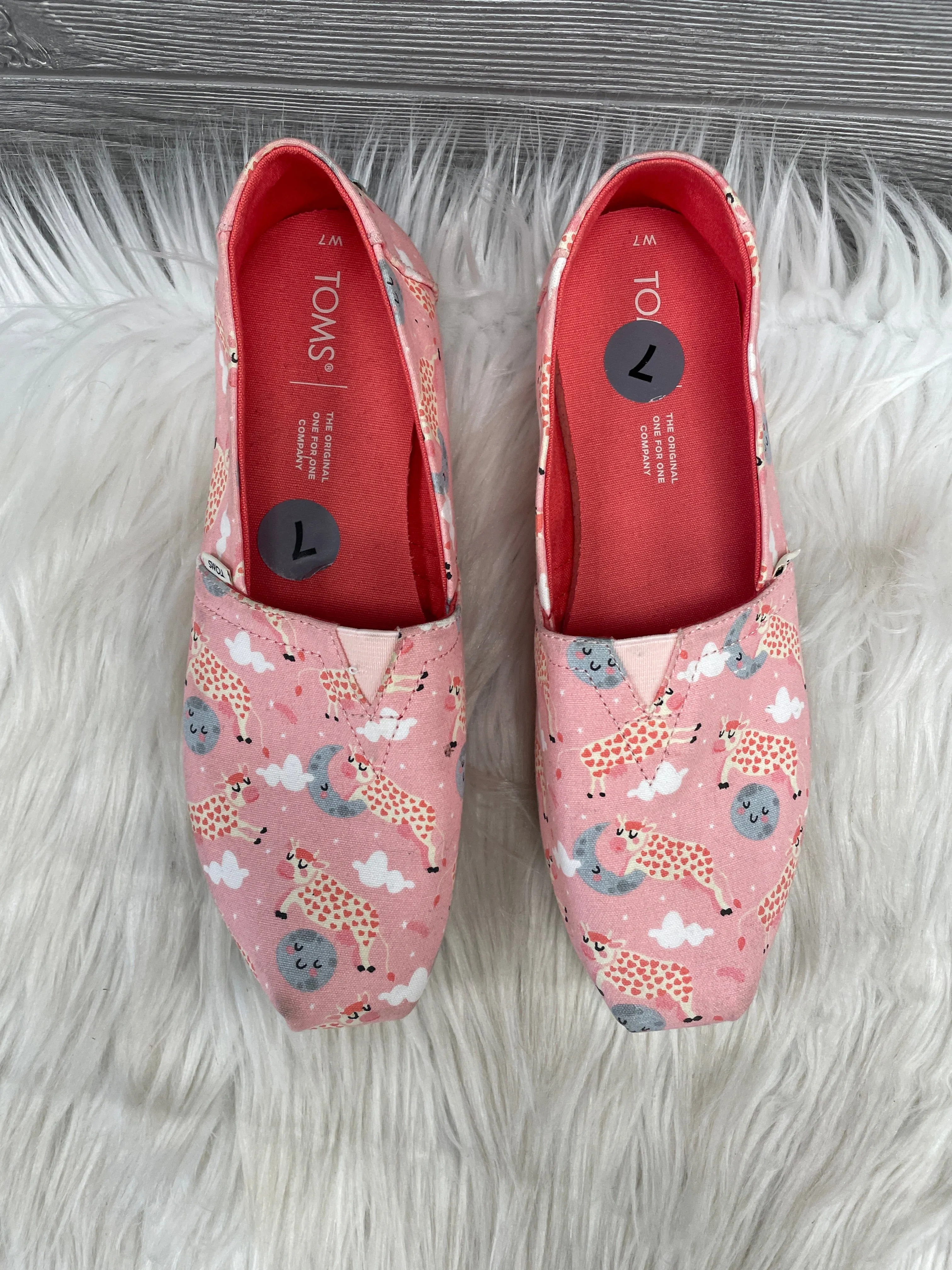 Shoes Flats By Toms In Pink, Size: 7 toms