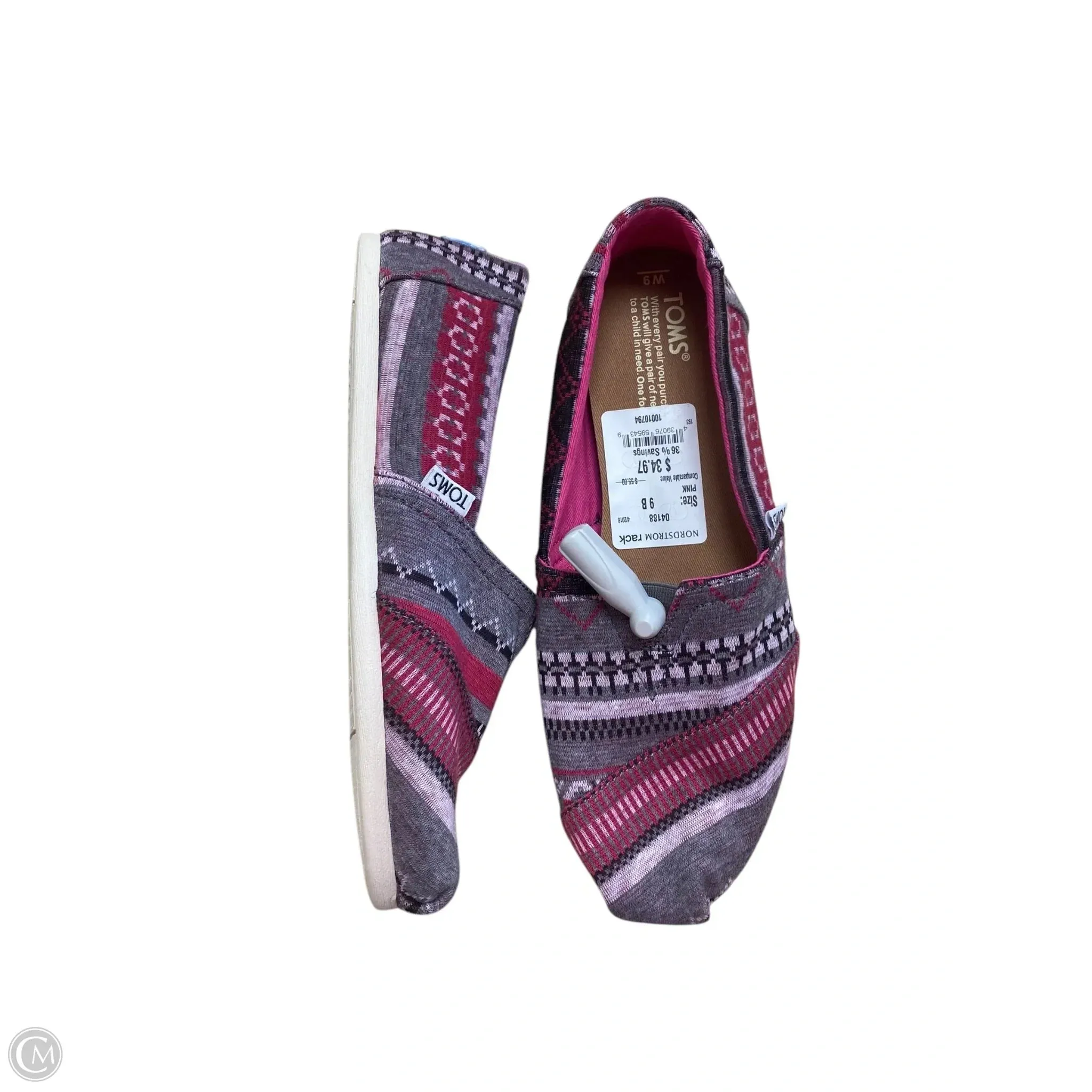 Shoes Flats By Toms In Pink, Size: 9 toms